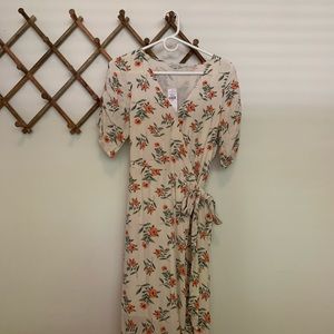 Floral Wrap Maxi Dress